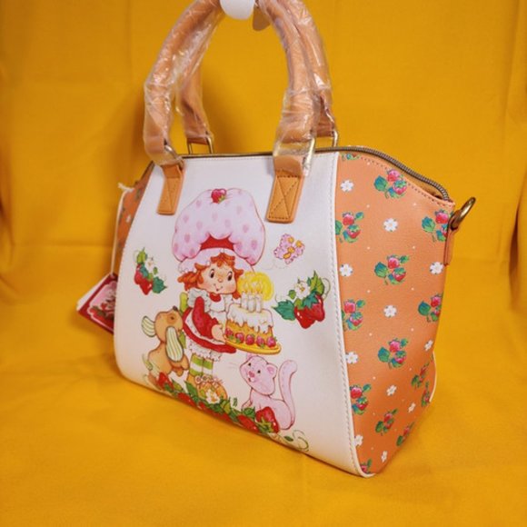 Loungefly Strawberry Shortcake & Friends Birthday Cake Satchel Handbag NEW - Picture 9 of 13